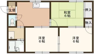 サンライズ大塩【1階】の間取り