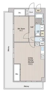 PLENDY千葉みなと【4階】の間取り
