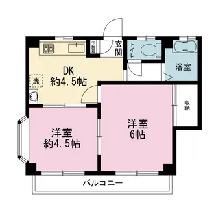 ハイツパサニア【1階】の間取り