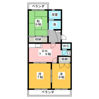コーポトマトIII【1階】の間取り