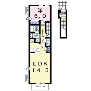ステラート大塚B【2階】の間取り