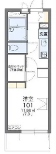 レオパレスはいじま西【2階】の間取り