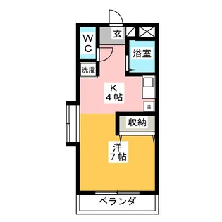 シャトレ旭【1階】の間取り