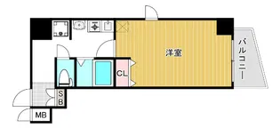 ラナップスクエア阿波座【8階】の間取り