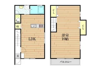 エクセルシオール【1階】の間取り