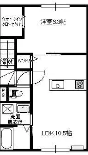 レジデンスM【2階】の間取り
