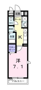 T sキューブワン【1階】の間取り