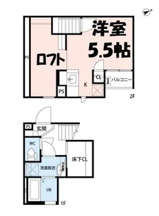CB春日部アルモニー【1階】の間取り