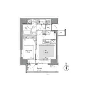 ラグゼナ八王子新町【2階】の間取り