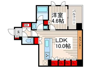 パレソレイユ日本橋三越前【3階】の間取り