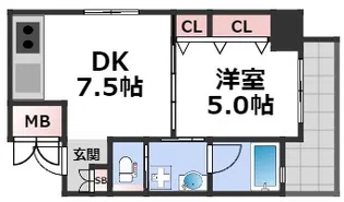 CITY SPIRE日本橋高津【4階】の間取り