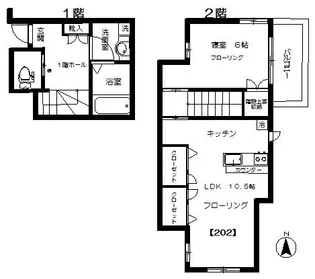 ポルト・ラ・ミーア【1階】の間取り