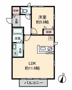 エクセルコート【2階】の間取り