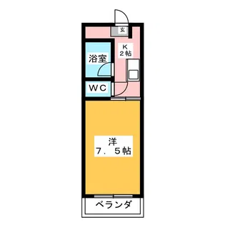 ステーションモンパルナス【2階】の間取り