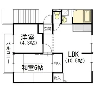 ジョイフル コン・フォート【2階】の間取り