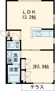メゾンソレイユ【1階】の間取り