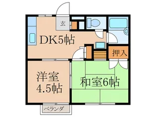 ベルシオン フェリックス【2階】の間取り