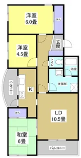明開ハイツA【3階】の間取り
