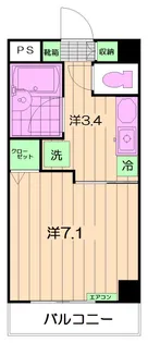 アールコリーヌ上井草【5階】の間取り