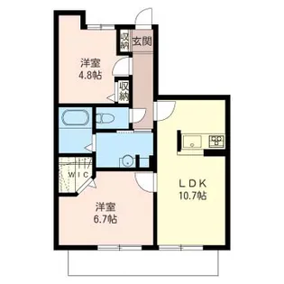 ヴィラ・シプレI【1階】の間取り