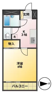 サンクレール玉川【2階】の間取り