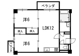 藤和花畑コープ【3階】の間取り