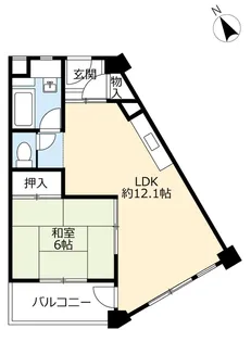 UR新豊里【5階】の間取り