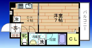 スプリング・ウエスト【5階】の間取り