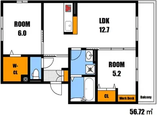 グランド城泉【3階】の間取り