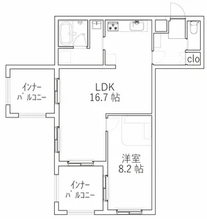NID KUSUNOKI【2階】の間取り