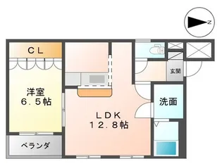 キャトルセゾンW【2階】の間取り