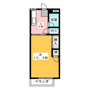 美津乃マンション【4階】の間取り