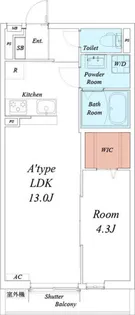 リブリコンカローレ【1階】の間取り