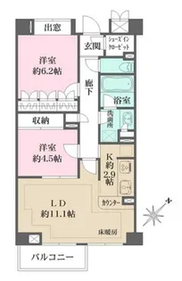 東京都文京区本駒込6【マンション】の間取り