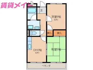 Limpia城南【1階】の間取り