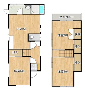 広島県広島市東区上温品2【一戸建】の間取り