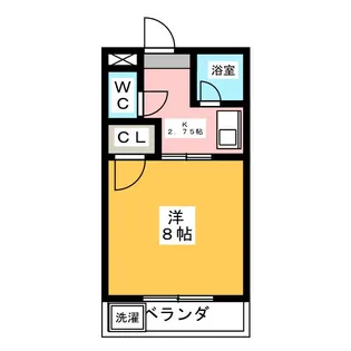 キャッスル・ミニ・M&M【3階】の間取り