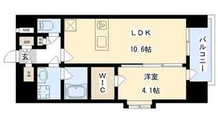LA GRACE SENBAYASHI【7階】の間取り