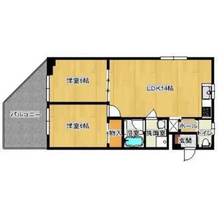 川田ビル【2階】の間取り