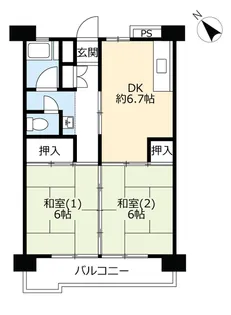 UR高洲第二【10階】の間取り