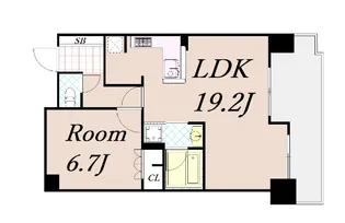 イーグルコート御池アネックス【2階】の間取り