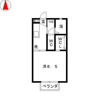 シャルマンA【1階】の間取り