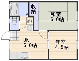 パナハイツ芳泉A棟【2階】の間取り