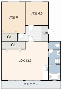 メゾン・ホワイトハウス【3階】の間取り