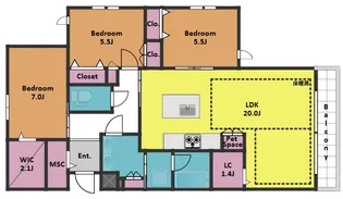 ELYSEE DAIZAWA【2階】の間取り