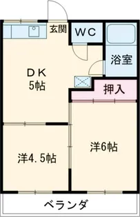 井上コーポ【2階】の間取り