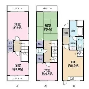 大阪府東大阪市岩田町3【一戸建】の間取り