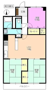 メゾン・ド・ロワール【6階】の間取り