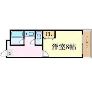 1Kの間取り画像