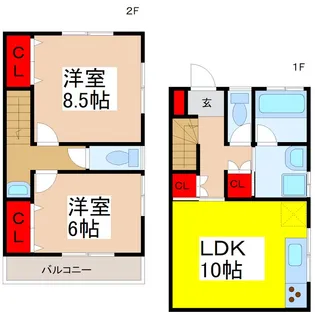ラ ナランハーダ【2階】の間取り